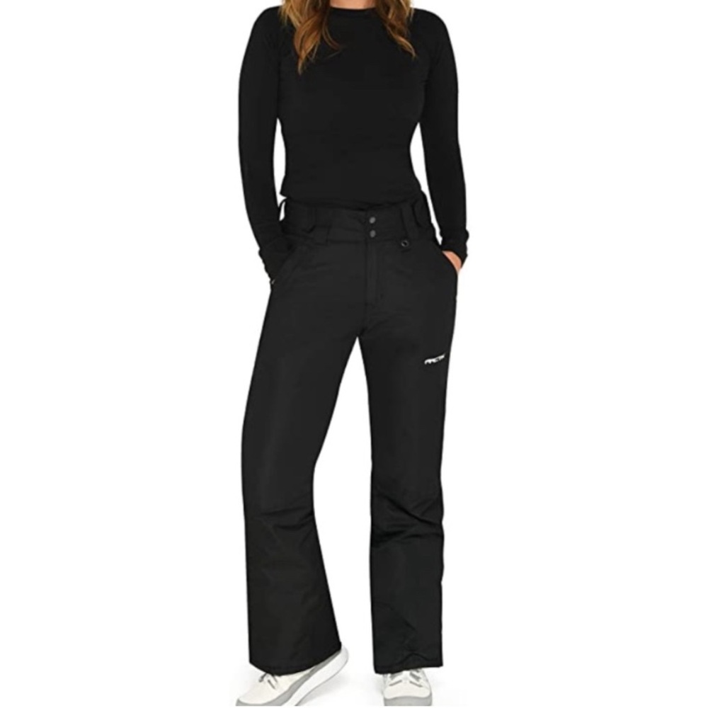 Swiss Alps Black Insulated Snow Pants, Size Small